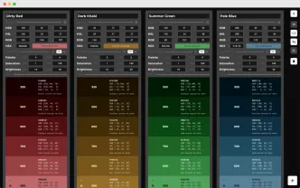 Color Worker Screenshot of Desktop App in Dark Mode